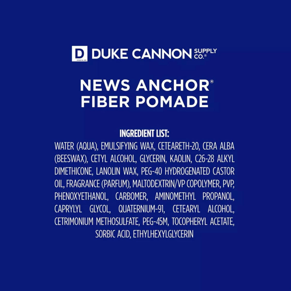 Duke Cannon pomade texture close-up showing matte fiber consistency for volume