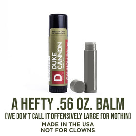 Duke Cannon open-cap product top showing stick ready to apply for quick hydration