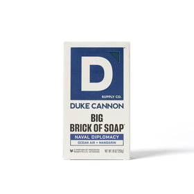 Duke Cannon trio wrapped as gift to show presentation and gifting convenience