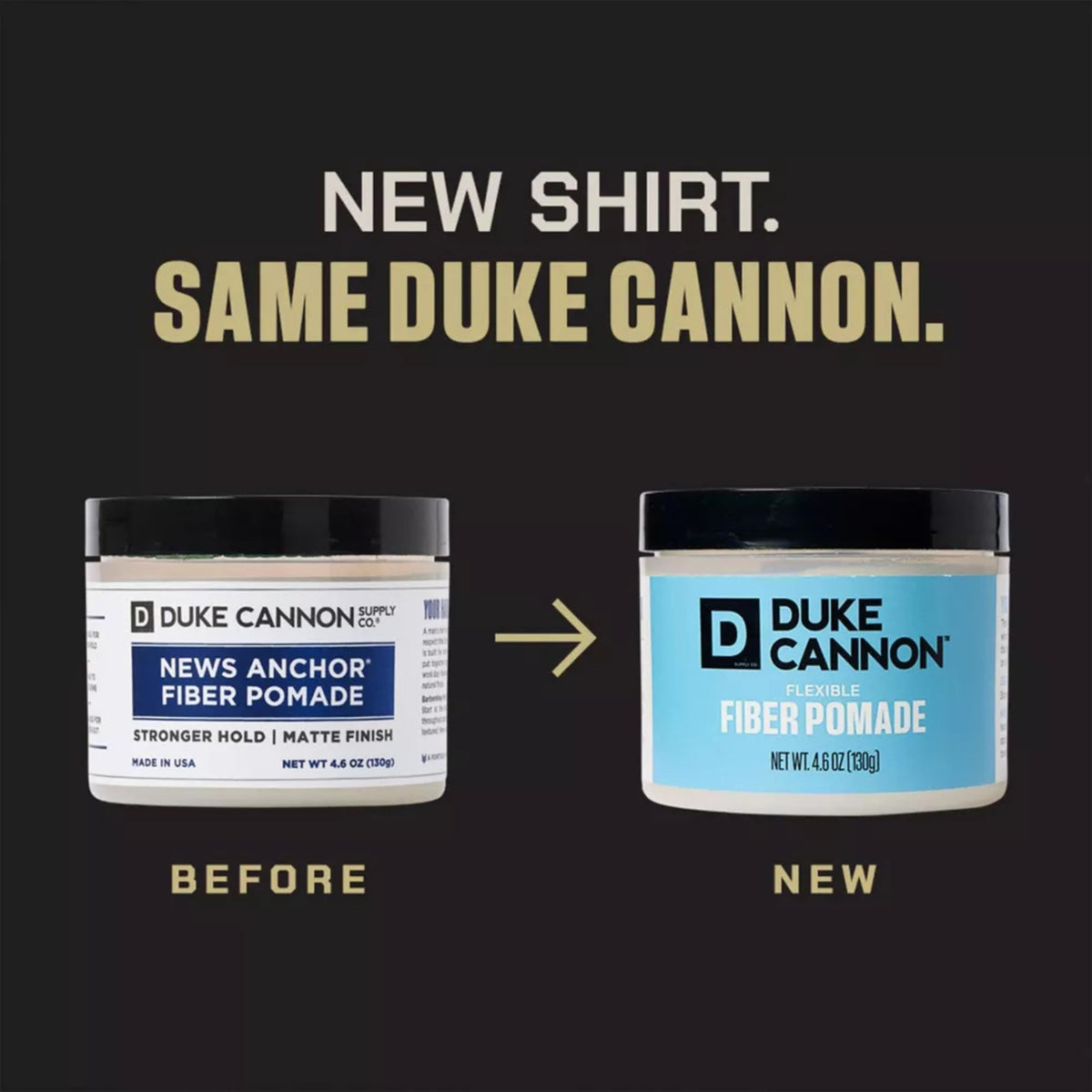 Duke Cannon pomade in hand application demonstrating easy spread