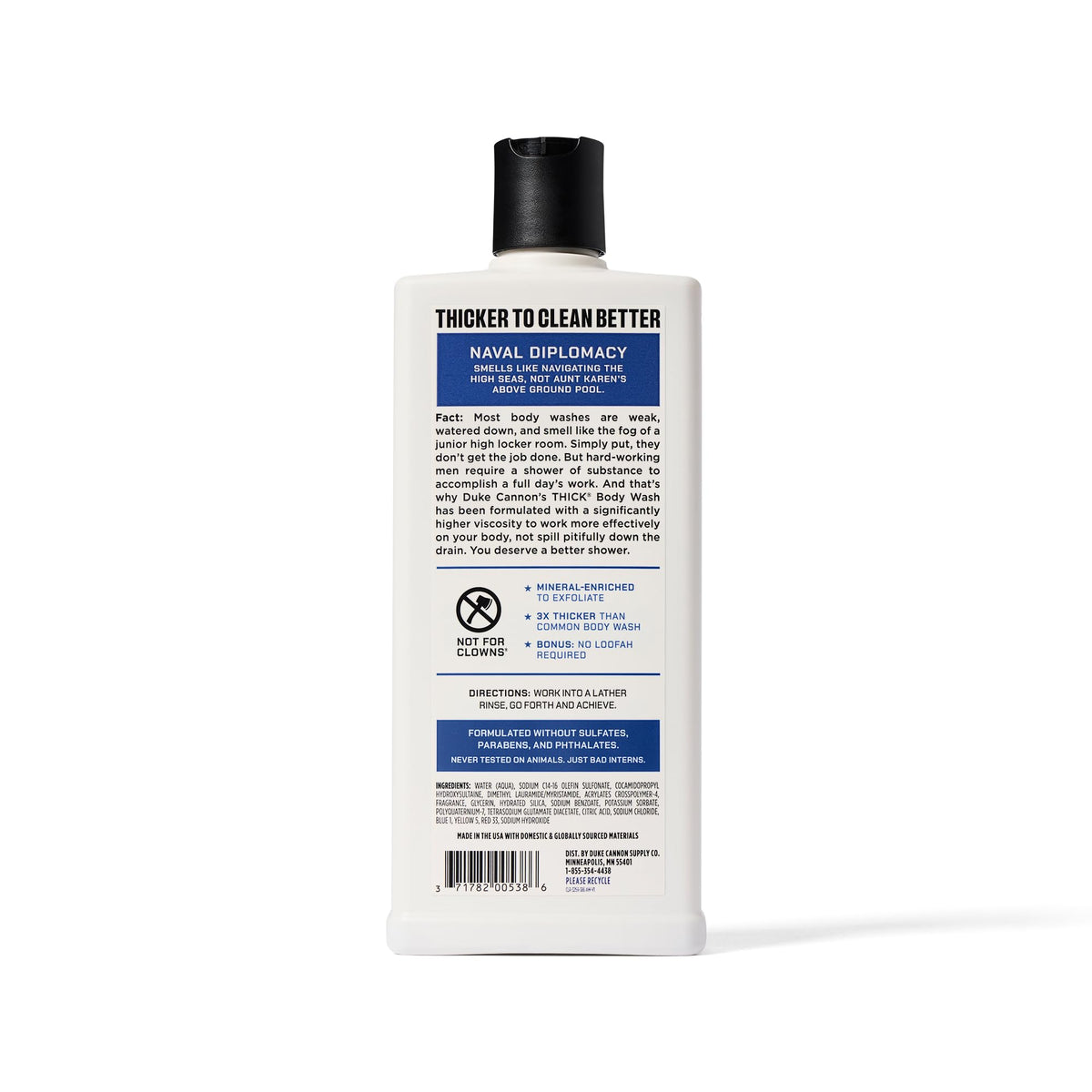 Duke Cannon in shower lifestyle scene showing active use and refreshing results