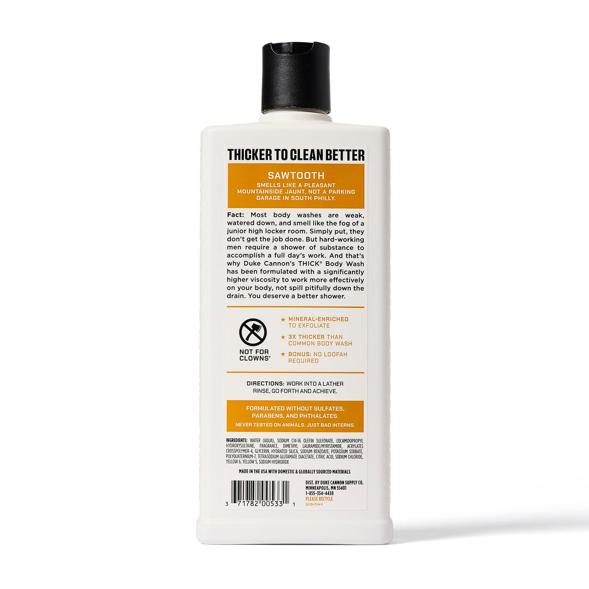 Duke Cannon in-shower scene with man scrubbing for active lifestyle deep-clean benefits
