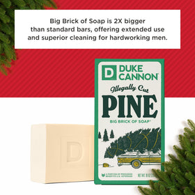 Duke Cannon three-pack stacked to show value and long-lasting supply