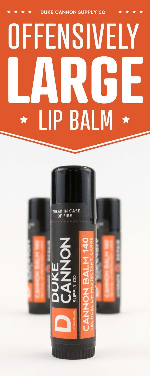 Duke Cannon open tube revealing thick balm for reliable application and heat resistance