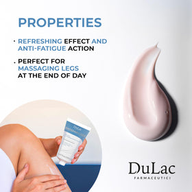DULÀC gel-cream texture close-up showing silky spreadability and fast absorption benefit