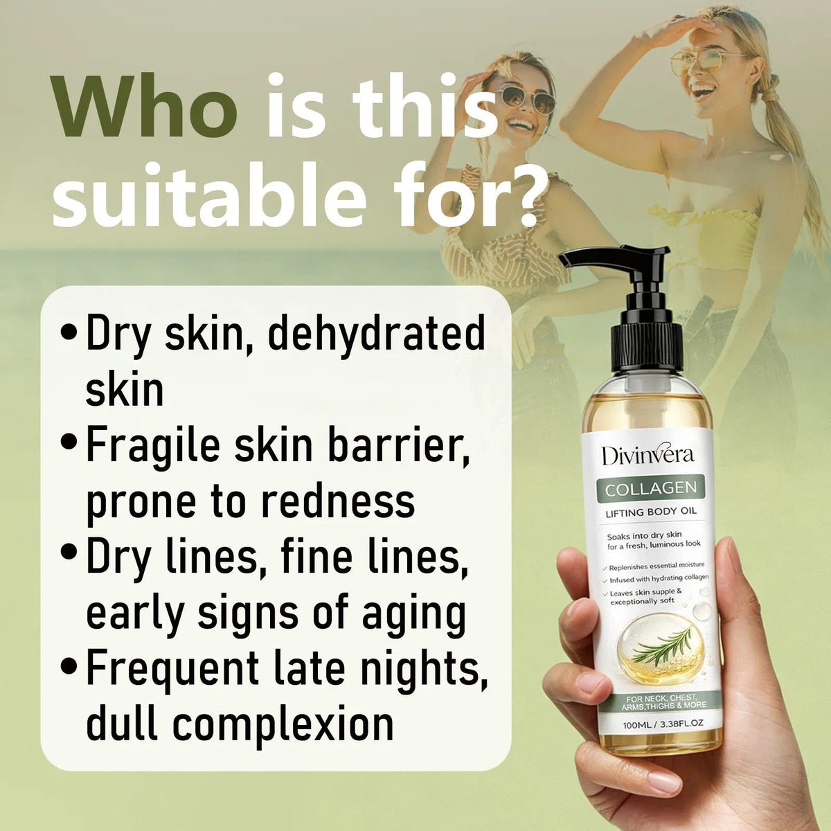 Dulave Divinvera staged in bathroom to show daily self-care routine benefit