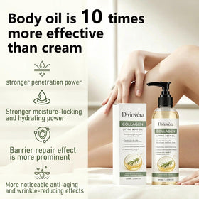 Dulave Divinvera used on neck and decollete to improve skin suppleness