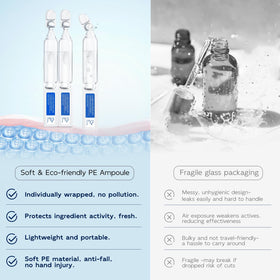 Dumie serum applied on hand demonstrating smooth spread and quick absorption