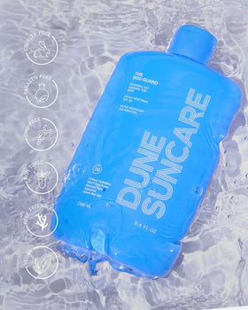 DUNE product in beach setting illustrating water resistant protection