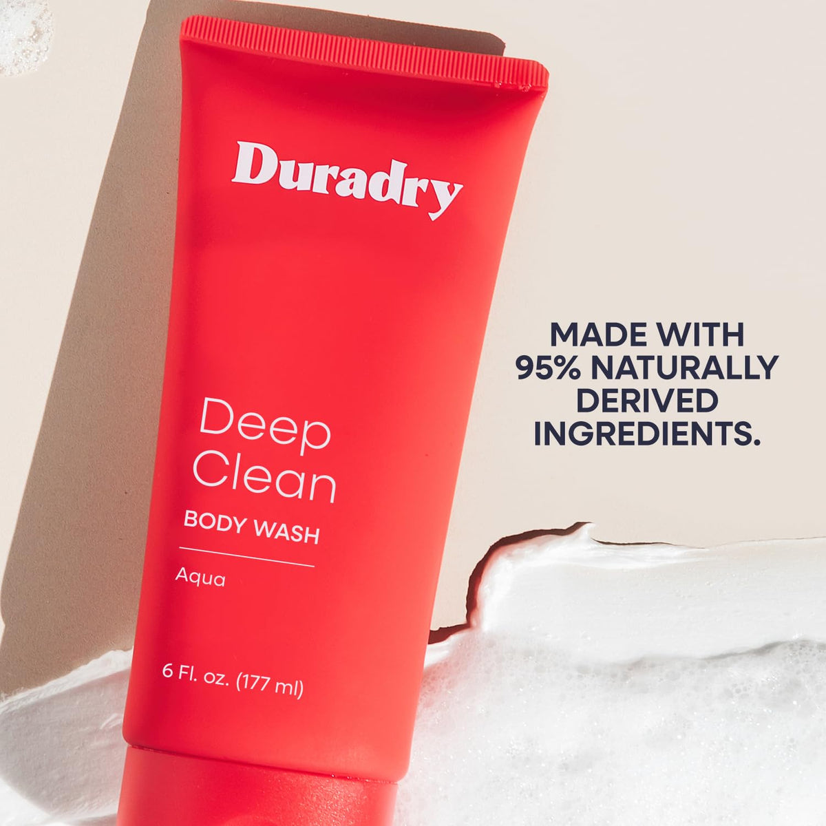 Duradry bottle inside gym bag demonstrating convenient portability