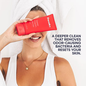 Duradry foam on skin displaying deep-clean results and comfort