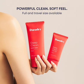 Duradry aqua-scent styled bottle emphasizing fresh fragrance