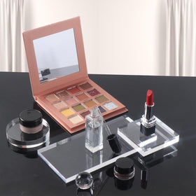 DuralineMakeupFixer on vanity with brushes showing professional kit readiness