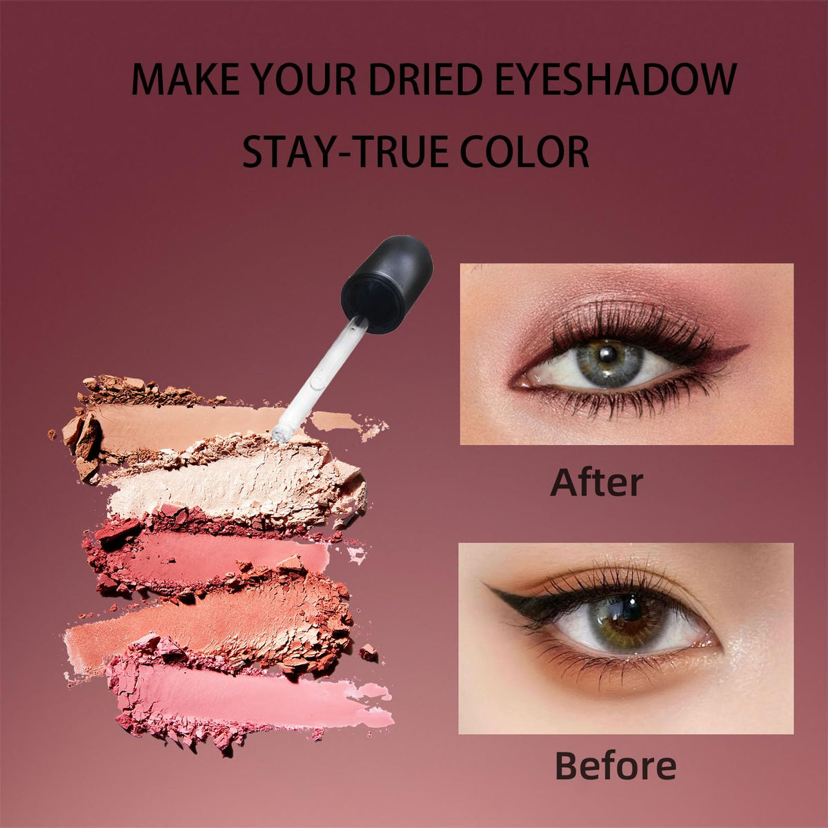 DuralineMakeupFixer blended into lipstick on brush creating glossy finish