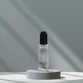 DuralineMakeupFixer clear liquid texture on palette showing smooth blend benefit