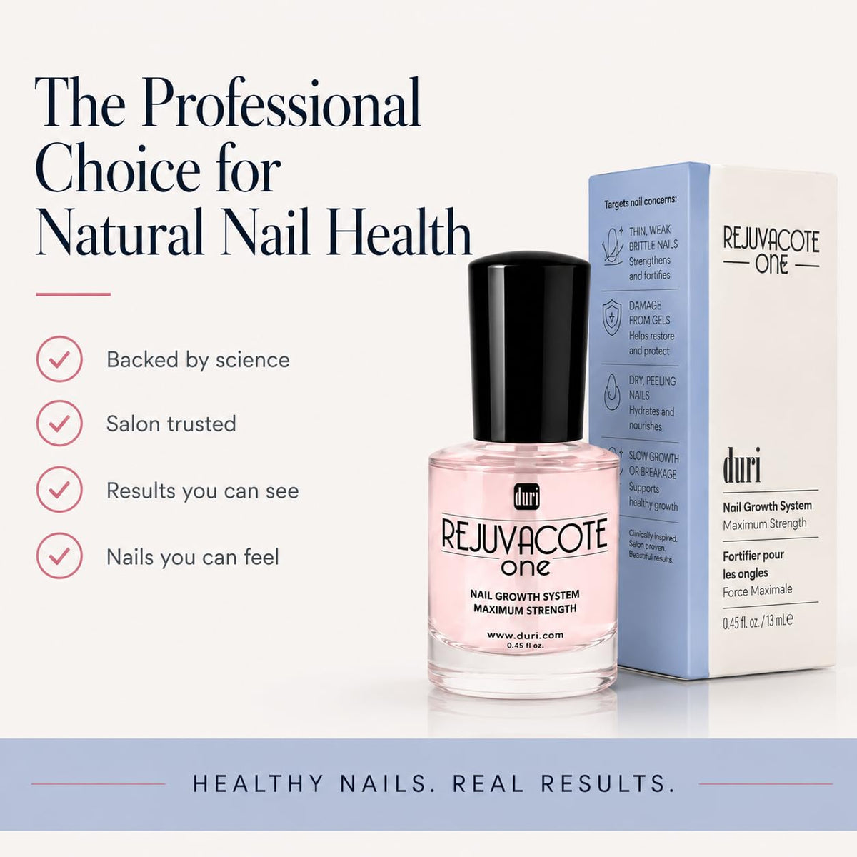 duri before and after nails comparison showing improved growth and resilience