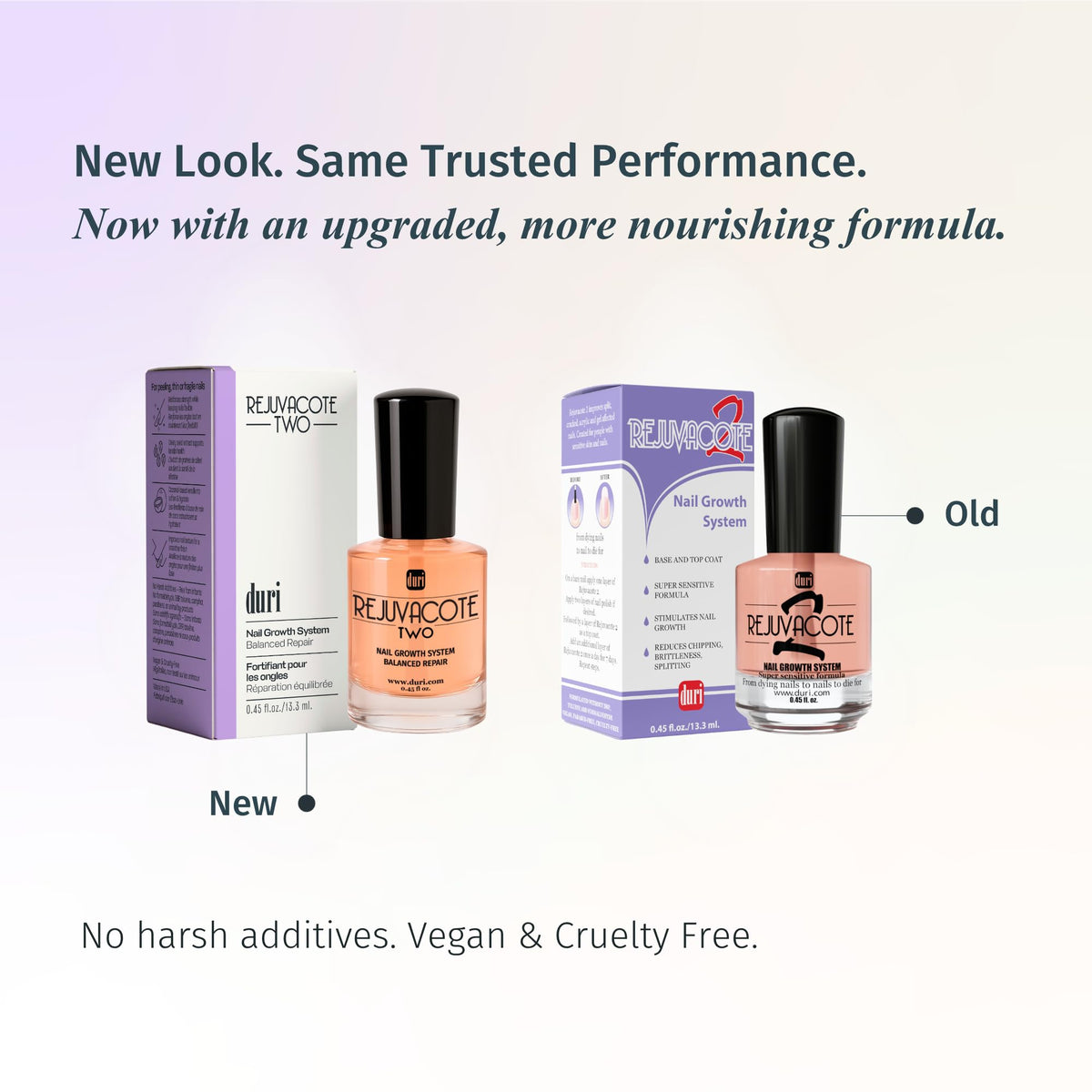 duri applied on natural nails illustrating strengthened nail appearance