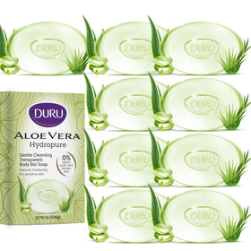 Duru aloe vera bar front packaging showing vegan label and benefits