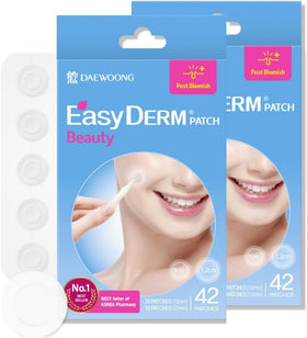 DWEasyDerm front packaging showing 84-count and travel-ready benefit