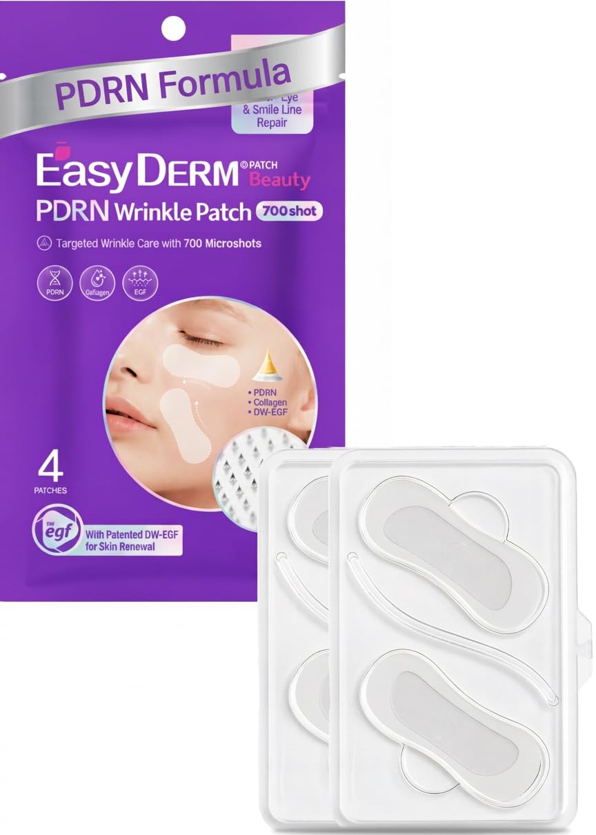 DWEasyDerm front packaging showing patch set and benefits