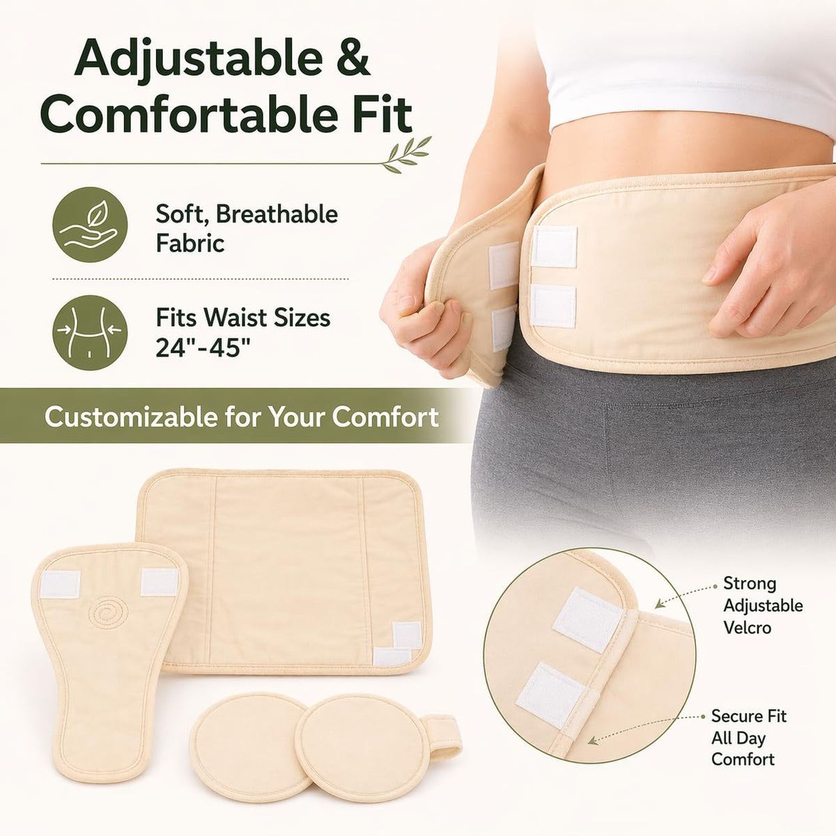 DXWXH Eden Labs wrap worn on model demonstrating ease of use
