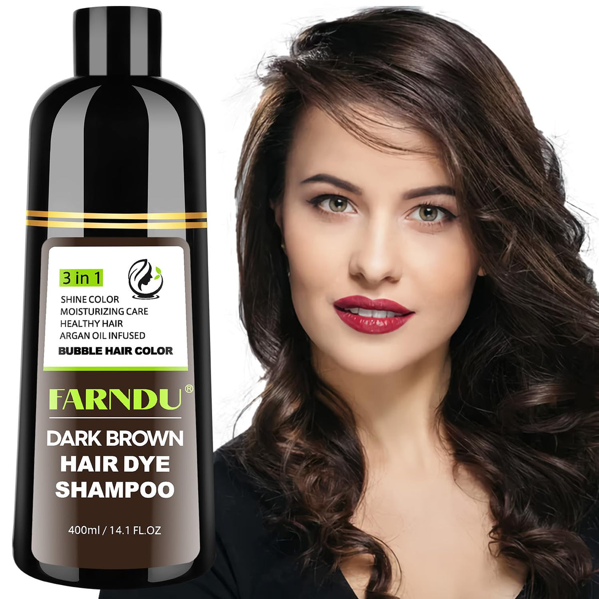 DYEING 221 BC front packaging showing product benefits and dark brown shade