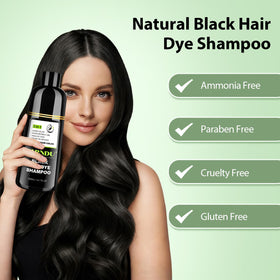 DYEING 221 BC with argan oil drop highlighting nourishing herbal ingredient
