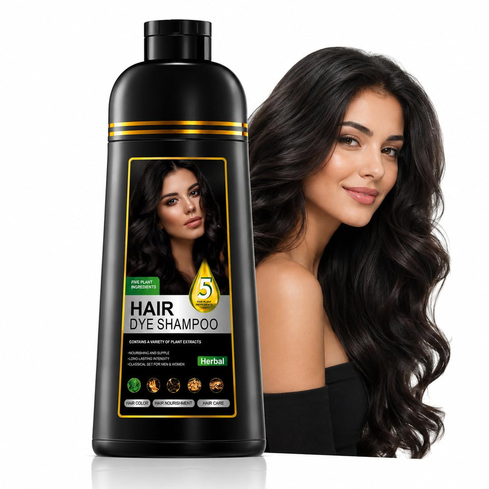 Dyelorapop front packaging showing Natural Black bottle and label benefits