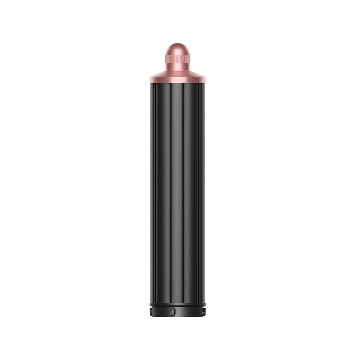 Dyson Airwrap long barrel front view showing sleek Black/Rosé finish and easy attachment for versatile styling
