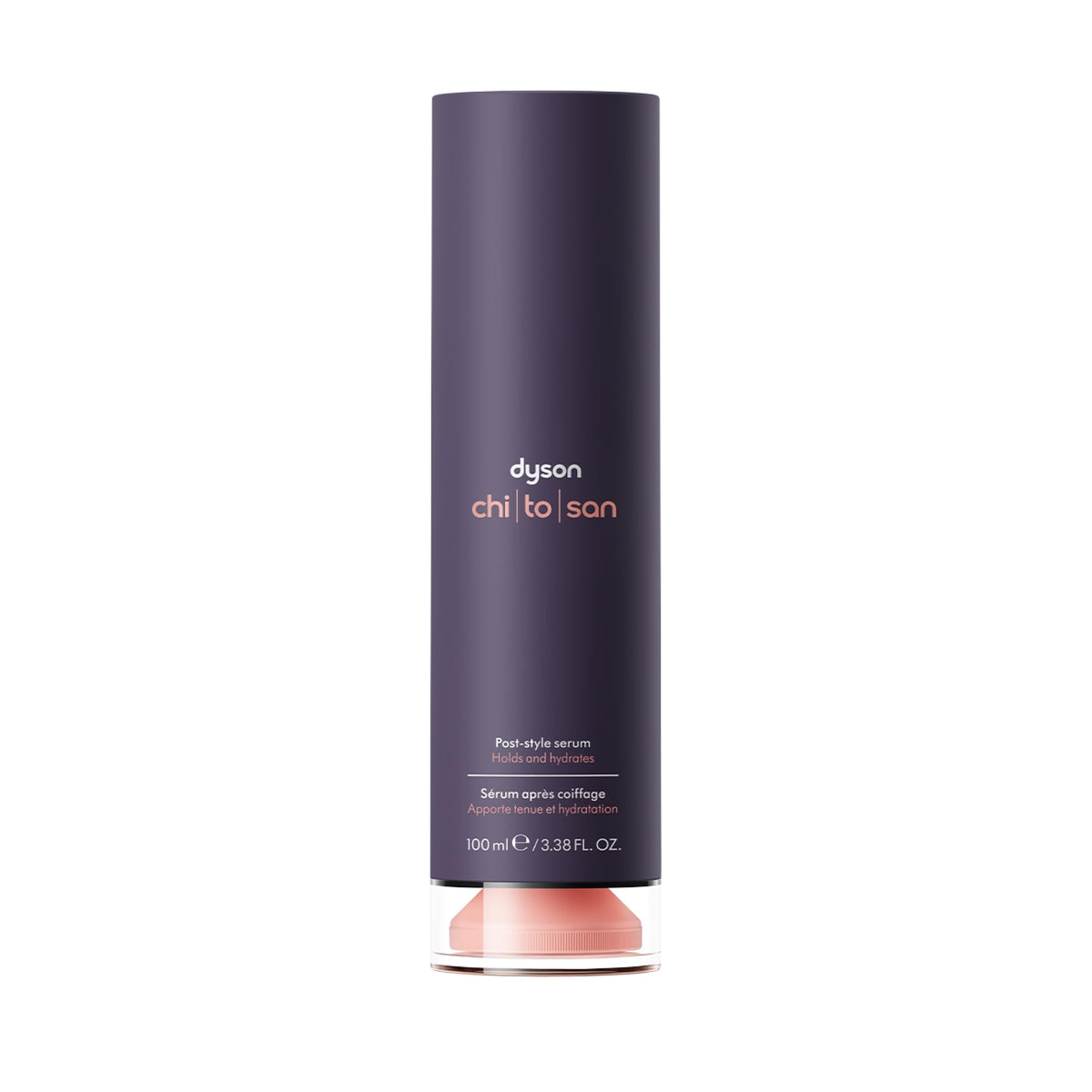 Dyson Chitosan front packaging shows product and benefits