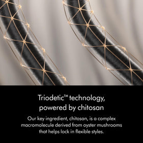 Dyson label close-up highlighting key ingredients and refillable instruction