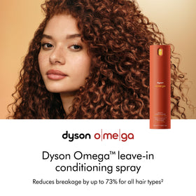 Dyson Omega spray nozzle close-up demonstrating easy mist distribution and control