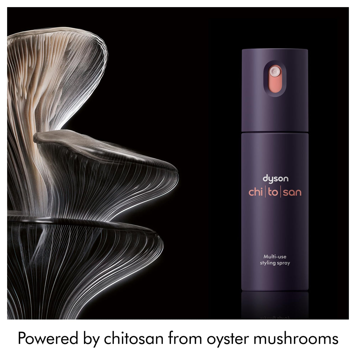 Dyson Omega mist applied to wet hair demonstrating protection and detangling benefits