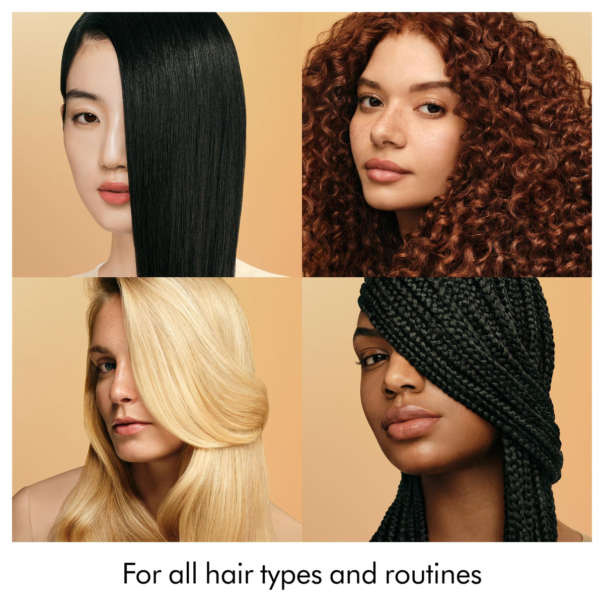 Styled hair after Dyson Omega use showing smooth finish and enhanced shine