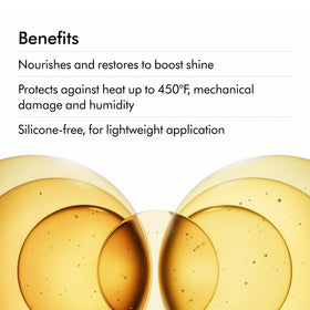 Dyson Omega oil texture on palm highlighting fast absorption and lightweight feel
