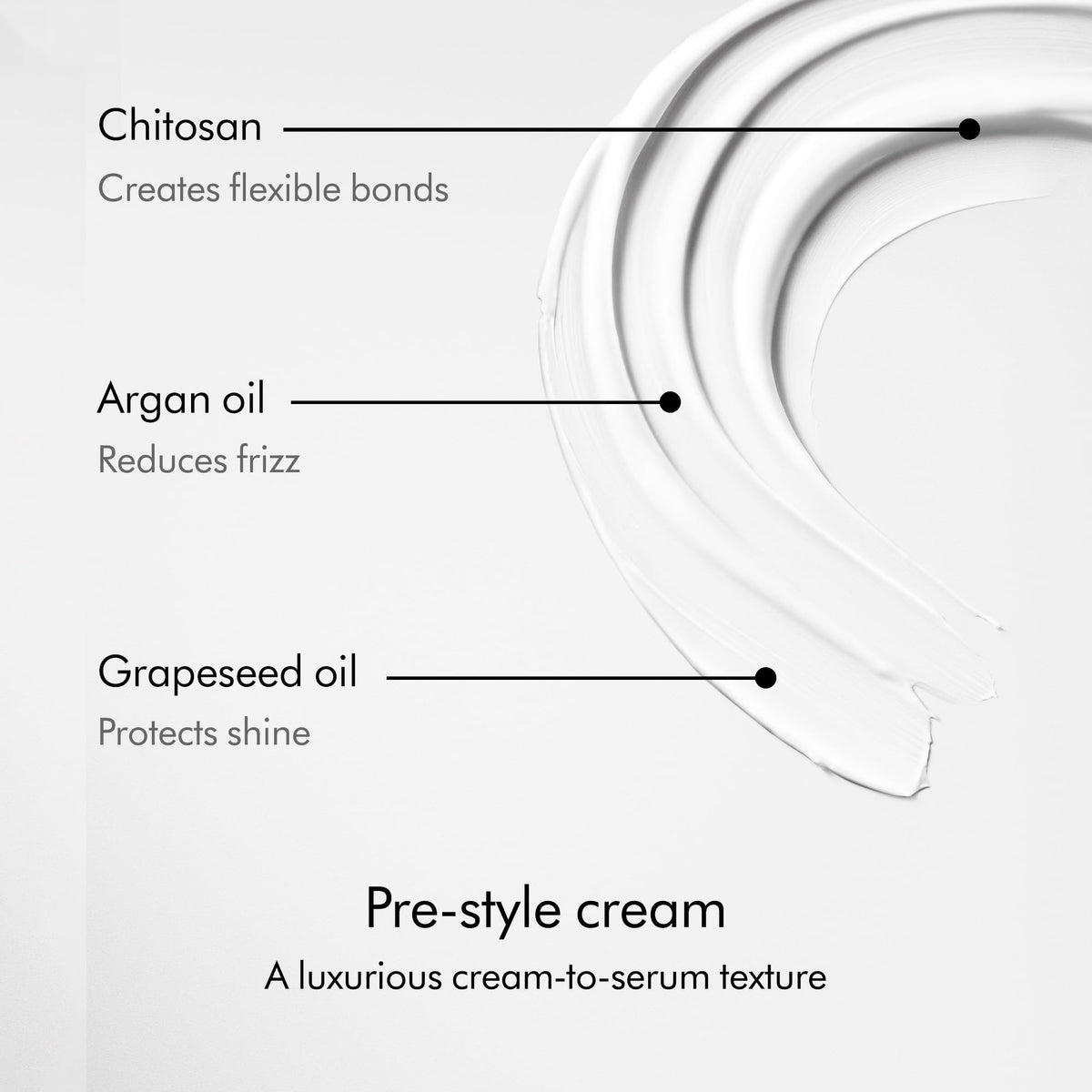 Lifestyle shot of Dyson pre-style cream on bathroom shelf showing everyday grooming convenience