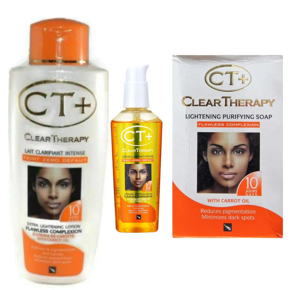 E de B front packaging of CT+ three-product pack highlighting convenience and benefits