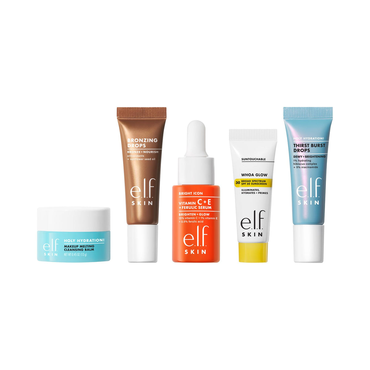 e.l.f. Suntouchable SPF 30 swatch showing luminous protection and even finish