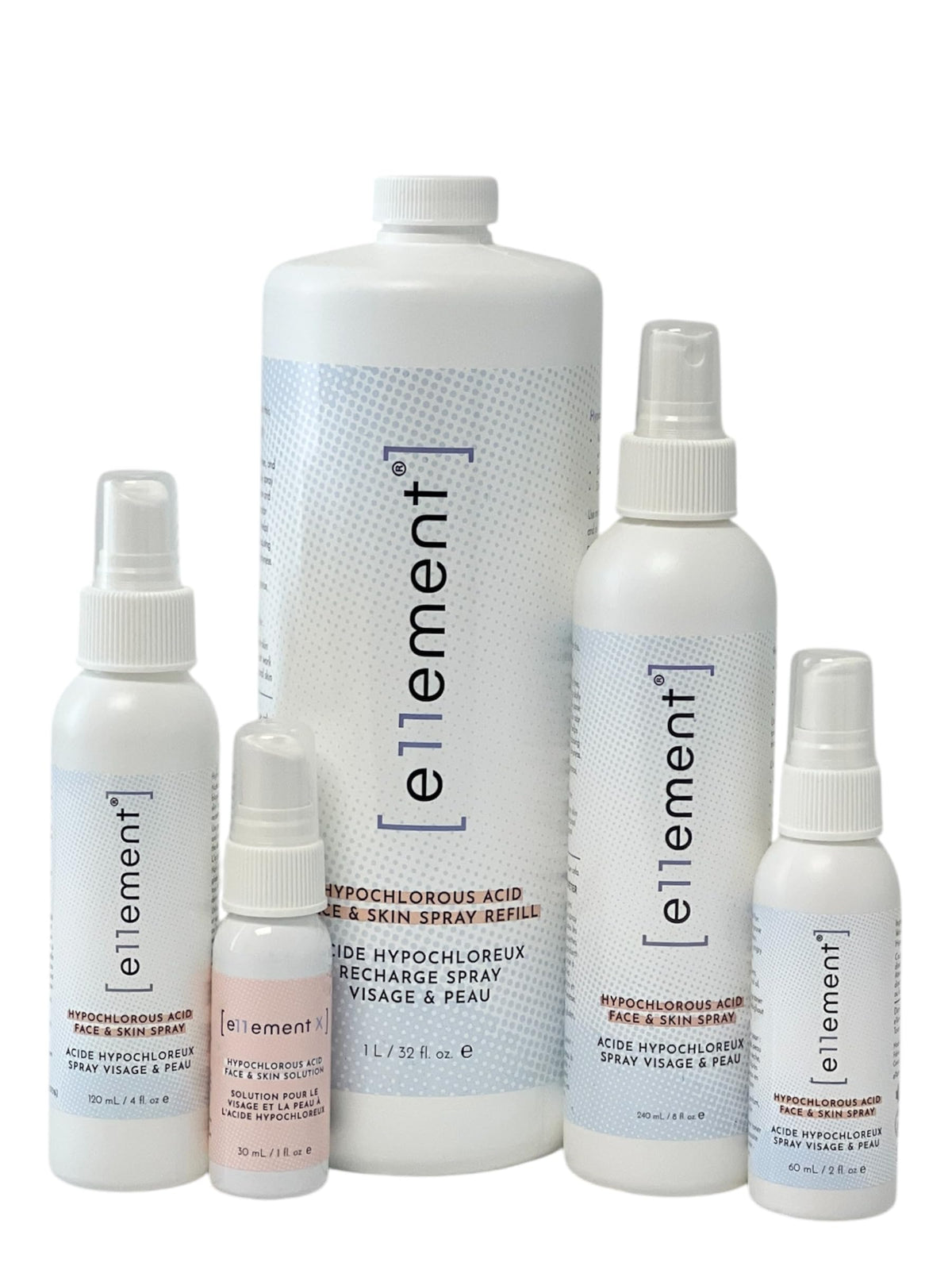 e11ement on bathroom shelf shows ready-to-use daily skincare convenience