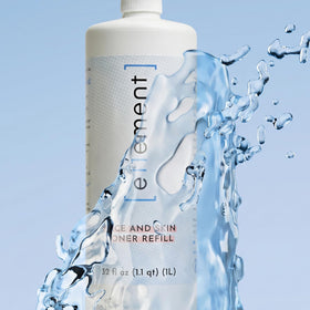 e11ement droplet on skin shows lightweight texture and fast-dry benefit