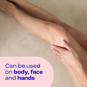 E45 eucalyptus label and ingredient panel highlighting dermatologically tested benefit