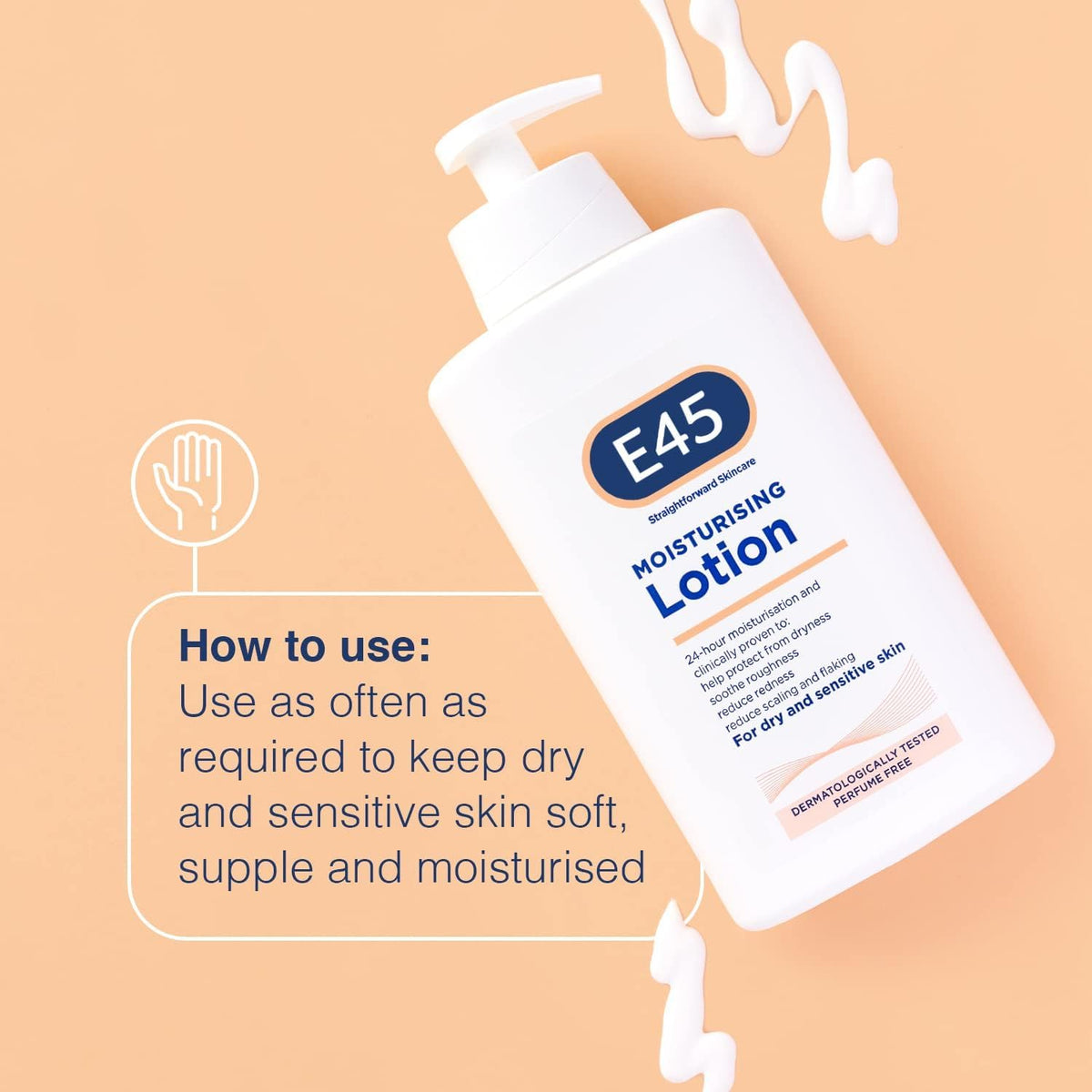 E45 family using lotion together showing gentle care for all ages