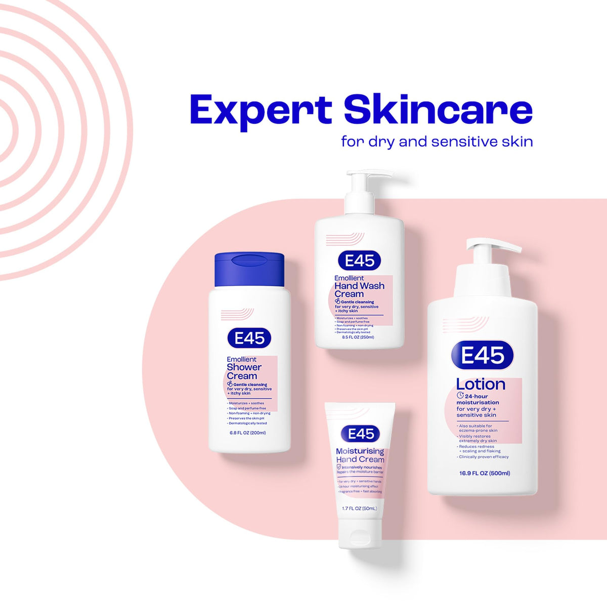E45 ingredients panel visible for transparency and ingredient clarity