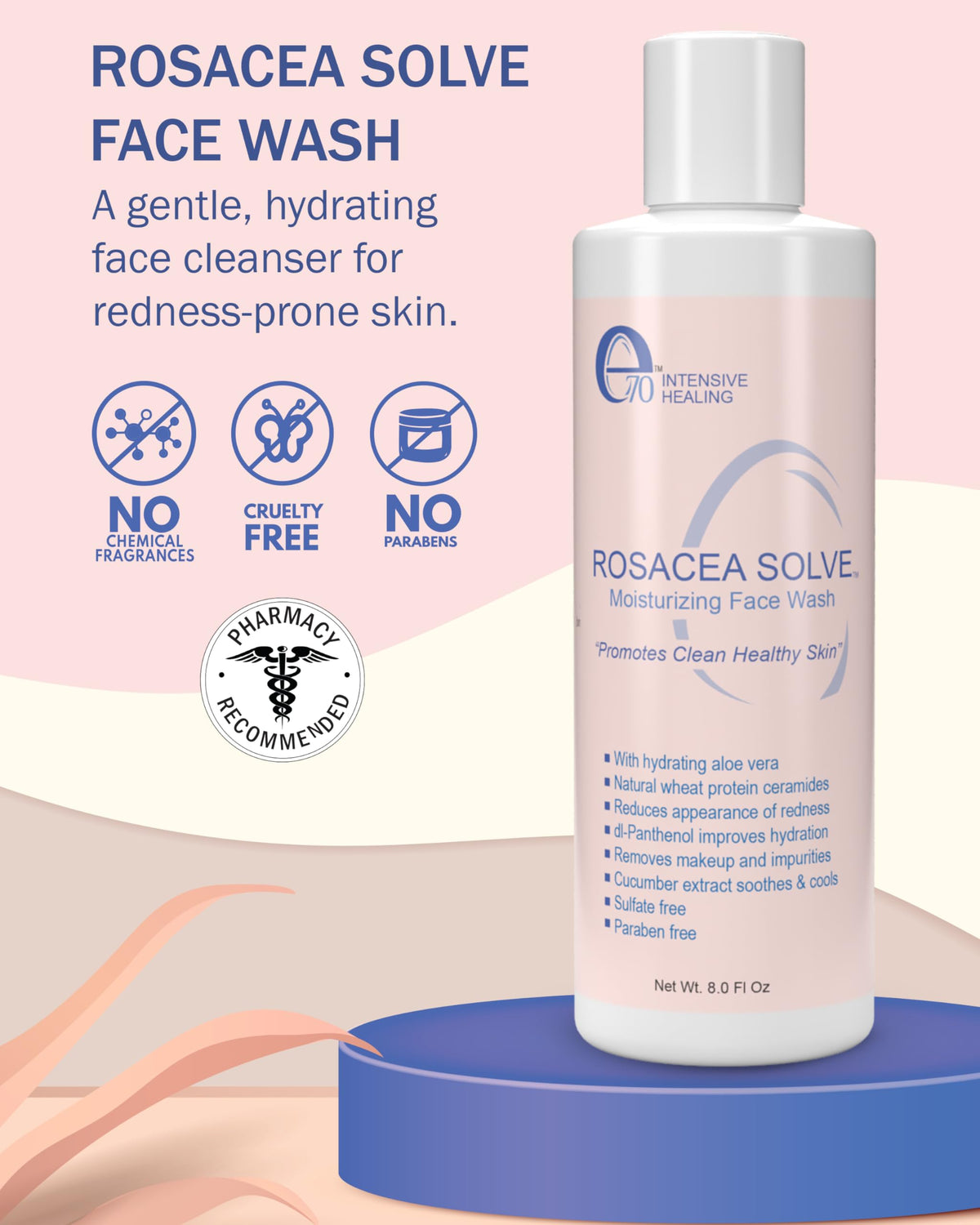 e70 pump dispensing gentle foam texture that cleanses while hydrating