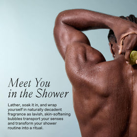 Each & Every bottle staged in a shower to show in-shower use benefit