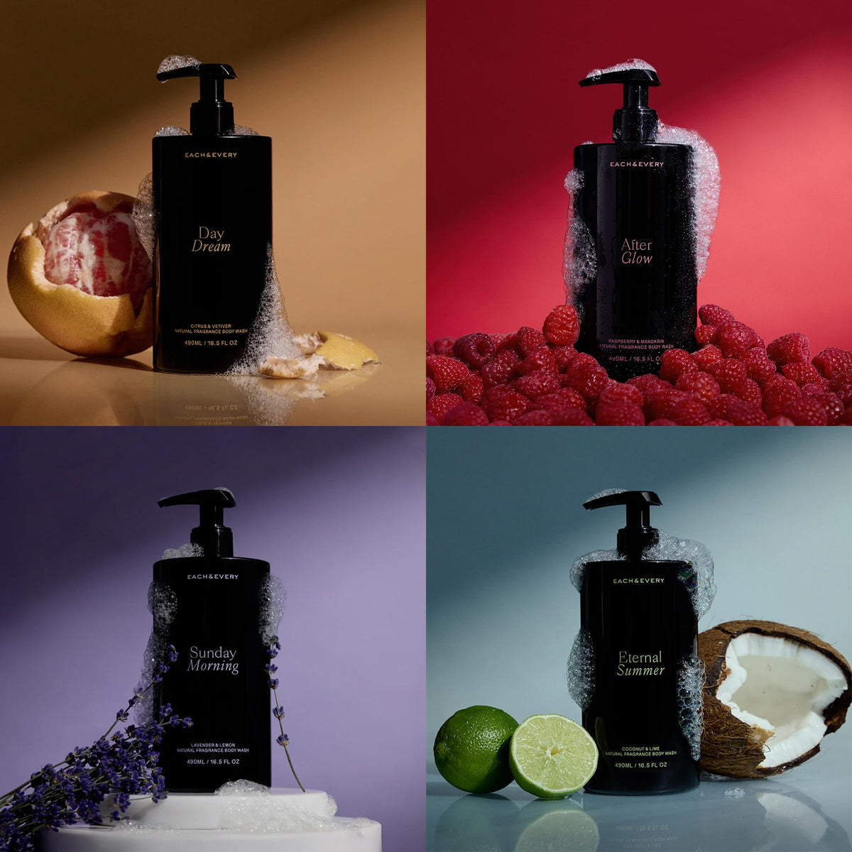 Each & Every lavender and lemon still life illustrating natural fragrance profile