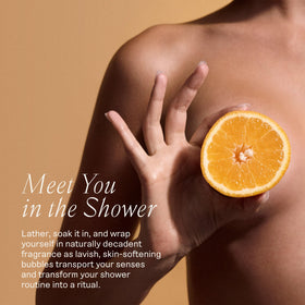 Each & Every bottle on shower shelf in bathroom lifestyle setting conveying daily ritual