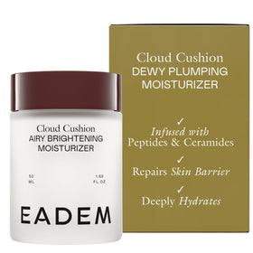 EADEM jar front view showing product branding and compact size for travel convenience