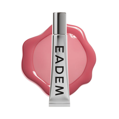 EADEM jar front view showing sleek packaging and guava fresca gloss benefit