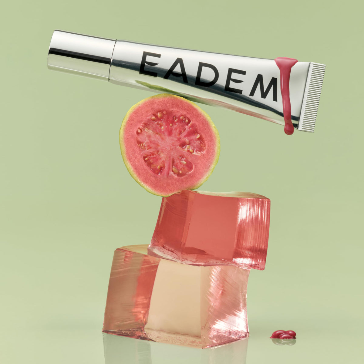 EADEM 0.5 oz size in hand showing compact travel-friendly benefit